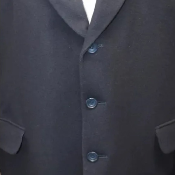 Gianfranco Ruffini Italy Cashmere Blend Black Men Blazer Lined 44S 3 Buttons - Picture 13 of 14
